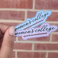 Load image into Gallery viewer, women&#39;s college sticker
