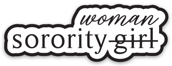 sorority woman sticker