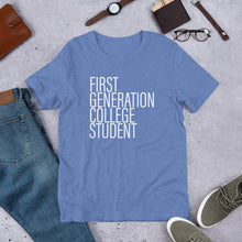 Load image into Gallery viewer, firstgen college student heathered t-shirt
