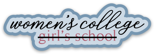 women's college sticker